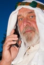 Handsome Senior Arab on the Phone