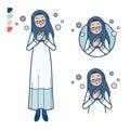 A senior arabic woman with Rest images