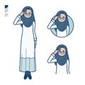 A senior arabic woman with salute images