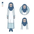 A senior arabic woman with Smiling images