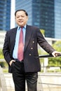 Senior Asian businessman smiling portrait