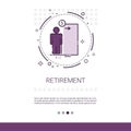 Senior Business Person Retirement Web Banner With Copy Space Royalty Free Stock Photo