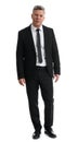 Senior businessman full length isolated Royalty Free Stock Photo