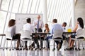 Senior Businessman Leading Meeting At Boardroom Table Royalty Free Stock Photo