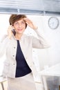 Senior Businesswoman calling on phone