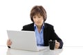 Senior businesswoman using laptop computer Royalty Free Stock Photo