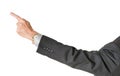 Senior caucasian executive pointing finger and isolated Royalty Free Stock Photo