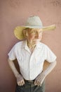 Senior Citizen Man in a Cowboy Hat