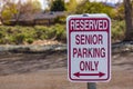 Senior Citizen Parking Sign