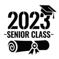 Senior class 2023 graduation symbol