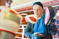 Senior Coach Training Boxer in Ring Royalty Free Stock Photo