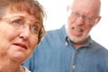 Senior Couple in an Argument Royalty Free Stock Photo