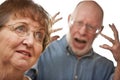 Senior Couple in an Argument Royalty Free Stock Photo
