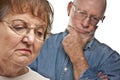 Senior Couple in an Argument Royalty Free Stock Photo
