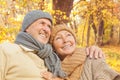 Senior couple autumn fall Royalty Free Stock Photo