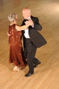 Senior couple ballroom dancing