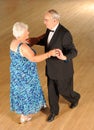 Senior couple ballroom dancing