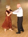 Senior couple ballroom dancing