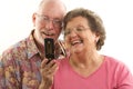 Senior Couple and Cell Phone