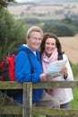 Senior Couple On Country Walk Royalty Free Stock Photo