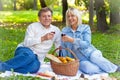 Senior couple drinking wine Royalty Free Stock Photo