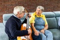 Senior Couple Enjoying Music Together