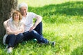 Senior couple enjoying togetherness Royalty Free Stock Photo