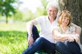 Senior couple enjoying togetherness Royalty Free Stock Photo