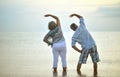 Senior couple exercising Royalty Free Stock Photo