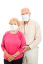 Senior Couple - Flu Protection Royalty Free Stock Photo