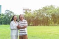 Senior Couple in the garden Royalty Free Stock Photo