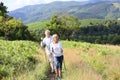 Senior couple hiking Royalty Free Stock Photo