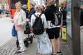 Senior couple holding hands in in Copenhagen Denmak