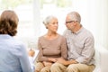 Senior couple hugging at home Royalty Free Stock Photo