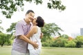 Senior Couple Leisure Outside Concept Royalty Free Stock Photo