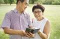 Senior Couple Leisure Outside Concept Royalty Free Stock Photo