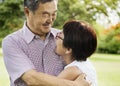 Senior Couple Leisure Outside Concept Royalty Free Stock Photo