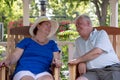 Senior Couple Looking Trustfully Royalty Free Stock Photo