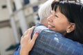 Senior couple love sweet embrace Concept Royalty Free Stock Photo