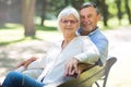 Senior Couple Outdoors Royalty Free Stock Photo