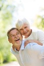 Senior Couple Outdoors Royalty Free Stock Photo