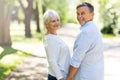 Senior Couple Outdoors Royalty Free Stock Photo