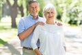 Senior Couple Outdoors Royalty Free Stock Photo