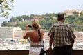 Senior Couple Photographing Monaco Grand Prix