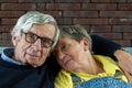 Senior Couple Relaxed and Close Together