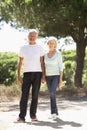 Senior Couple On Romantic Walk In Countryside Royalty Free Stock Photo