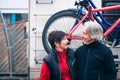 Senior Couple Outdoors Royalty Free Stock Photo