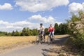 Senior couple at summer bike trip