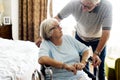 Senior couple taking care of each other Royalty Free Stock Photo