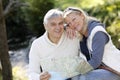 Senior couple on a trip Royalty Free Stock Photo